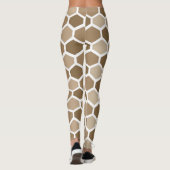 Wabenmuster im Sand Leggings (Rückseite)
