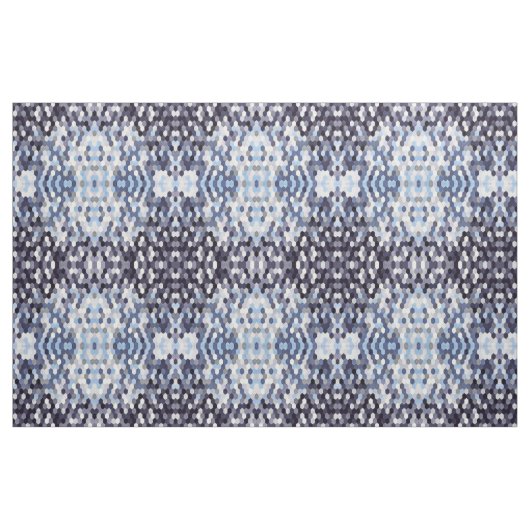 Wabenmuster in Blautönen Stoff (Fat Quarter (45,7 x 55,9 cm))