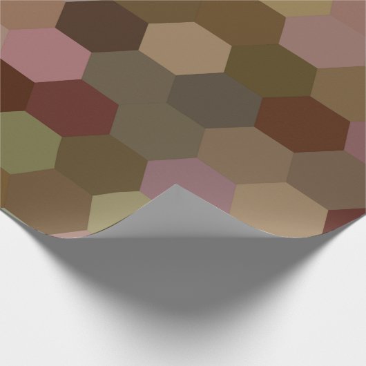 Wabenpapier Geschenkpapier (Ecke)