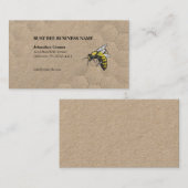 Wabenpapier und Bienenkraftpapier Visitenkarte (Vorne/Hinten)