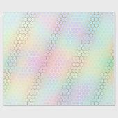 Wabenpastellfarben Geschenkpapier (Flach)