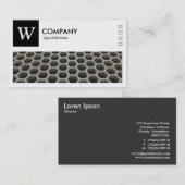 Wabenperspektive - Logo und Panel v2 - Schwarz Visitenkarte (Vorne/Hinten)