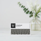 Wabenperspektive - Logo und Panel v2 - Schwarz Visitenkarte (Stehend Vorderseite)