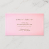 Wabenrosa Visitenkarte (Rückseite)