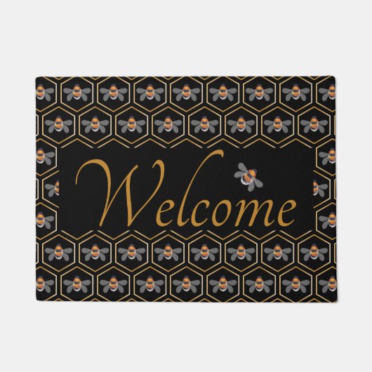 Wabenrüben und Bienen Fußmatte (Vorderseite)