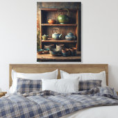 Wabi Sabi Art Leinwanddruck (Insitu (Schlafzimmer))