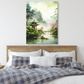 Wabi Sabi Art Leinwanddruck (Insitu (Schlafzimmer))