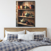 Wabi Sabi Art Leinwanddruck (Insitu (Schlafzimmer))