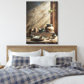 Wabi Sabi Art Leinwanddruck (Insitu (Schlafzimmer))