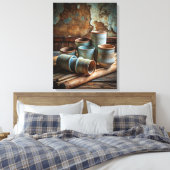 Wabi Sabi Art Leinwanddruck (Insitu (Schlafzimmer))