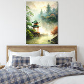 Wabi Sabi Art Leinwanddruck (Insitu (Schlafzimmer))