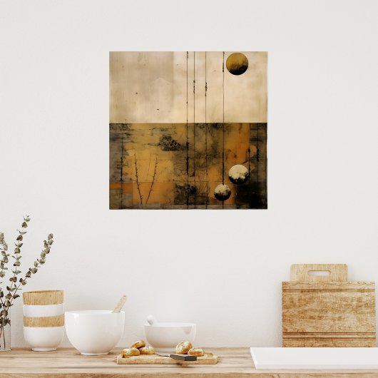 Wabi Sabi Japanisch Art Poster (Küche)