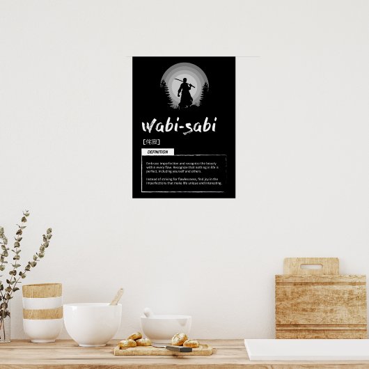 Wabi-Sabi - Japanisches Erfolgskonzept Poster (Küche)