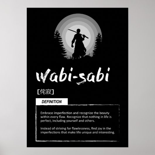 Wabi-Sabi - Japanisches Erfolgskonzept Poster (Vorne)