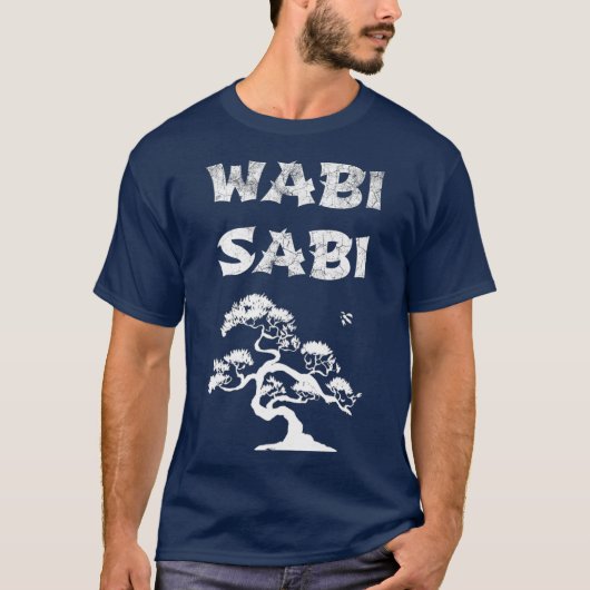 Wabi Sabi mit Bonsai Tree T-Shirt (Vorderseite)