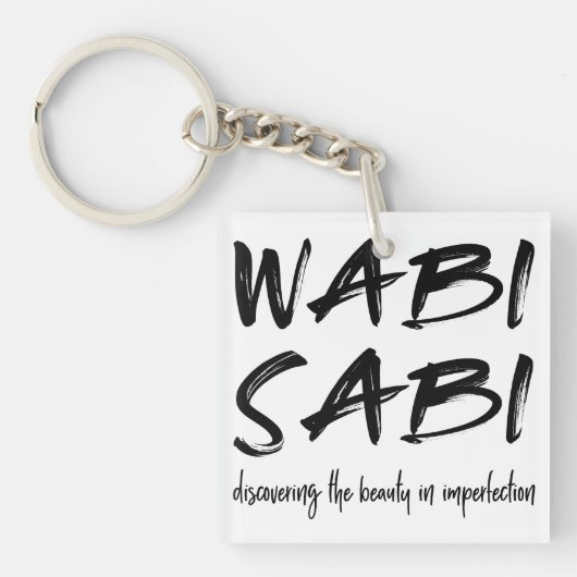 Wabi sabi schlüsselanhänger (Vorderseite)