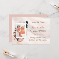 Wabi Sabi Watercolor Foto Save the Date