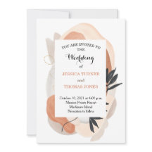 Wabi Sabi Watercolor Wedding Einladung