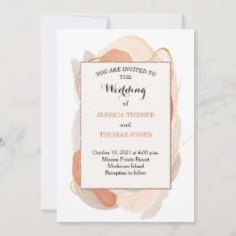 Wabi Sabi Watercolor Wedding Einladung