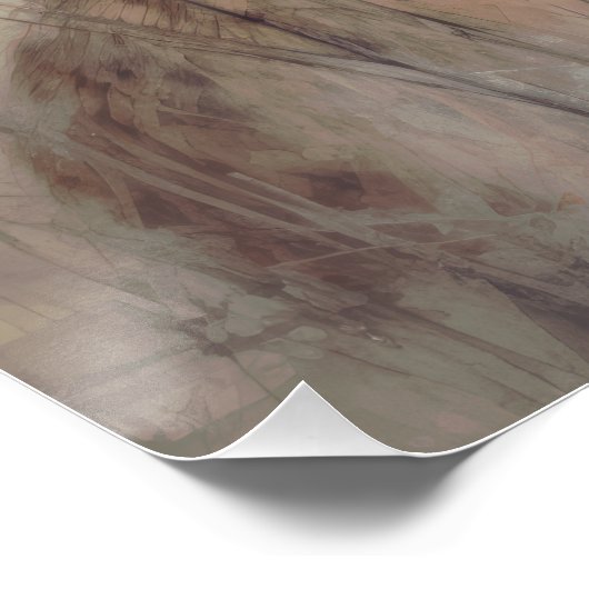 Wabisabi Aesthetic Fox Poster (Ecke)