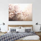 Wabisabi Aesthetic Sakura Leinwanddruck (Insitu (Schlafzimmer))