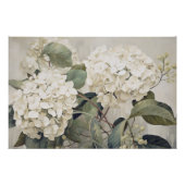 Wabisabi Ästhetische Hydrangea Poster (Vorderseite)