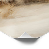 Wabisabi Ästhetische Windswept Beach Landschaft Poster (Ecke)