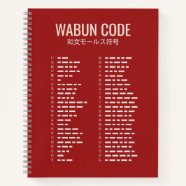 Wabun Code 和文モールス符号 Spiral Notizblock
