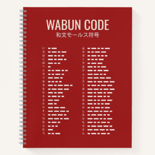 Wabun Code 和文モールス符号 Spiral Notizblock