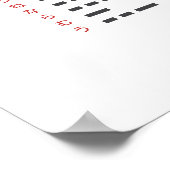 Wabun-Code-Chart-Poster Poster (Ecke)