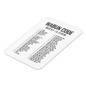 Wabun Code Design - Japanese Morse Art Magnet (Linke Seite)