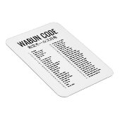 Wabun-Code-Design - Japanische Morse-Kunst Magnet (Rechte Seite)