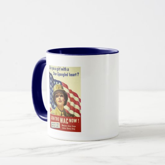 WAC einziehenplakat Tasse (Vorderseite Links)