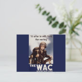 WAC-Werbeplakat Postkarte (Stehend Vorderseite)