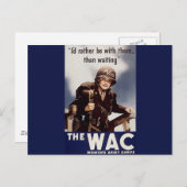 WAC-Werbeplakat Postkarte (Vorne/Hinten)