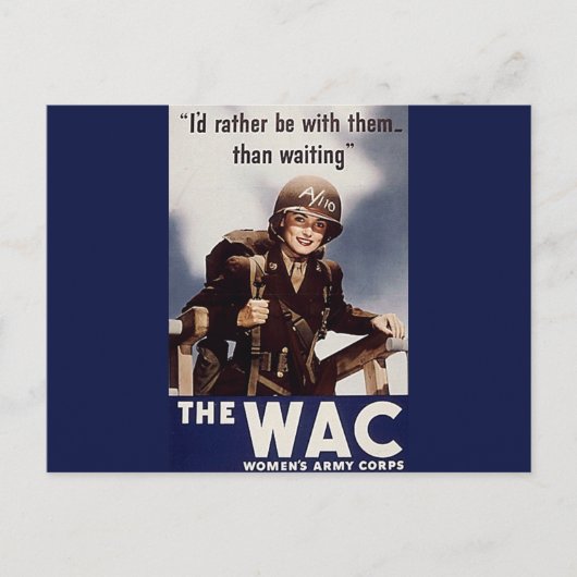 WAC-Werbeplakat Postkarte (Vorderseite)
