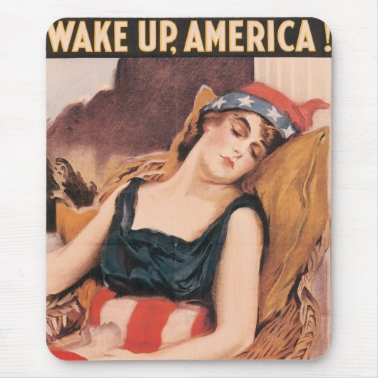 Wach auf Amerika Mousepad (Vorne)