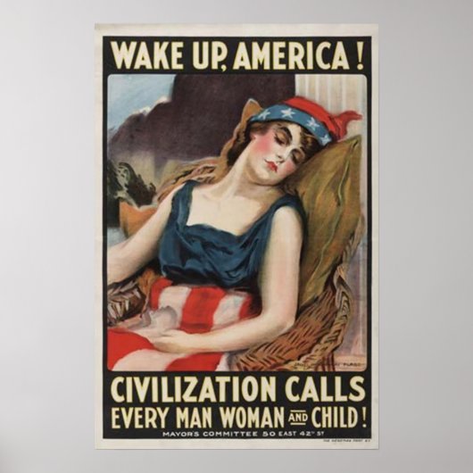 Wach auf Amerika! Poster (Vorne)