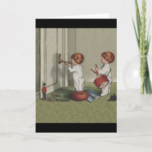 Wach auf, es ist Weihnachten süße Kinderillustrati