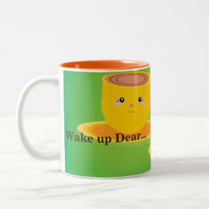 Wach auf, Liebling gedruckter Tee oder Kaffee Eleg Zweifarbige Tasse
