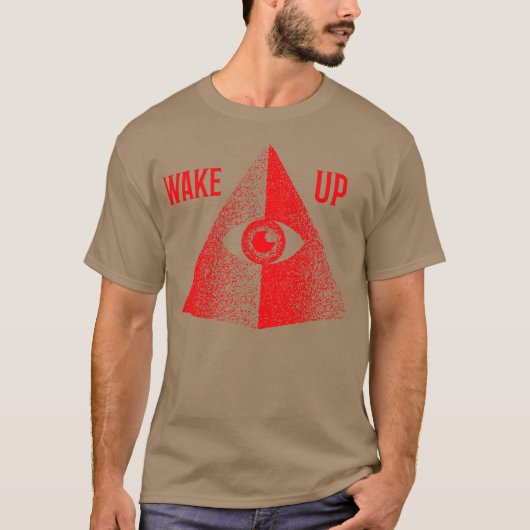 Wach auf Pyramide T-Shirt (Vorderseite)