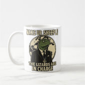 Wach auf, Schäfchen - Echsenherrscher Parodie Kaffeetasse (Links)