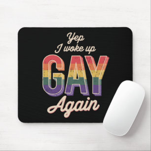 Wach auf schwule Pride Regenbogen Queer Gay CSD Pa Mousepad