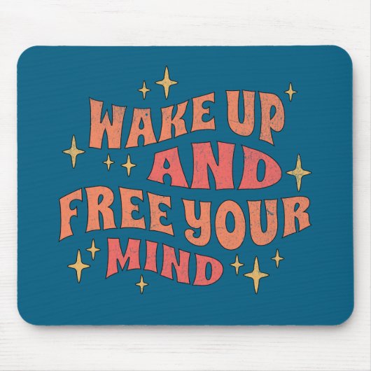 Wach auf und befreie deinen Geist Mousepad (Vorne)