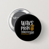 Wach beten Transfer Tag ivf Shirt Unfruchtbarkeit Button (Vorne & Hinten)