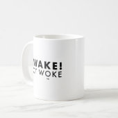 Wach! Nicht Geweckt™ LOGO Classic-Tasse Kaffeetasse (Vorderseite Links)