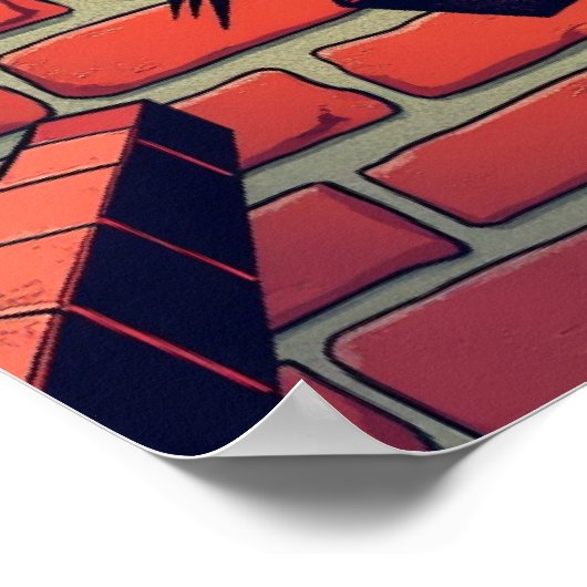 WACH! Pop Art Comic Style Poster (Ecke)