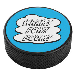 WACH! POW! BOOM! Comic Book Inspiriert Hockey Puck