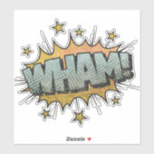 WACH! Vintages Comic Buch Steampunk Pop Kunst Aufkleber (Blatt)