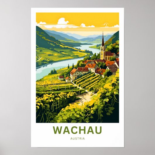Wachau Austria Travel Print Poster (Vorne)